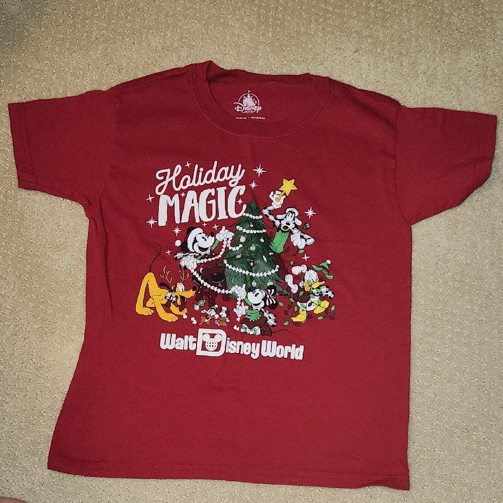 Disney Holiday Magic Red T-Shirt Size XS